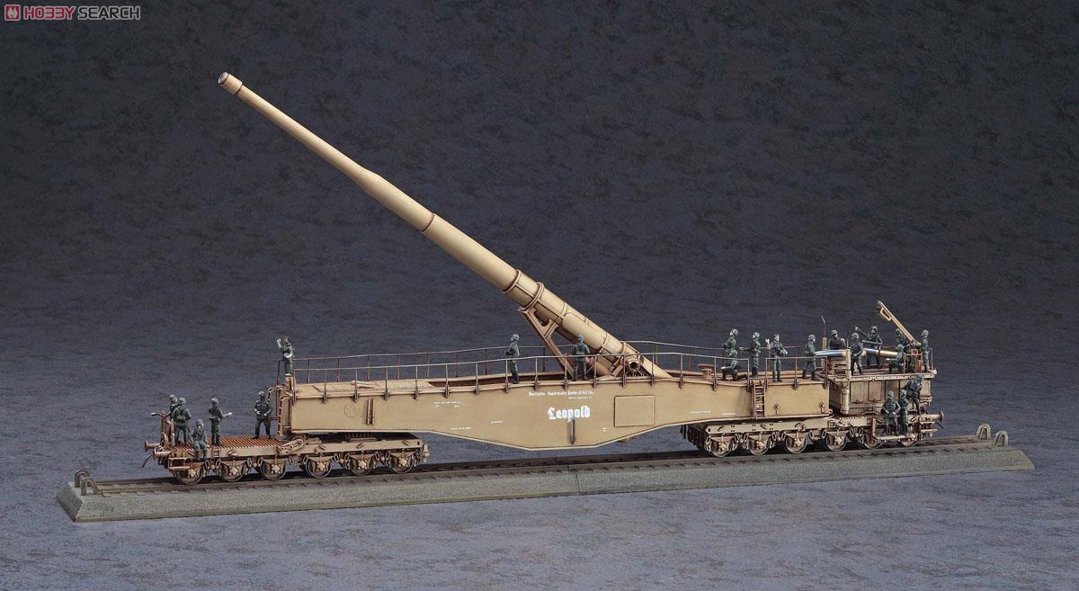 ドイツ列車砲K5 (E) `レオポルド` w/フィギュア (プラモデル) - ホビー