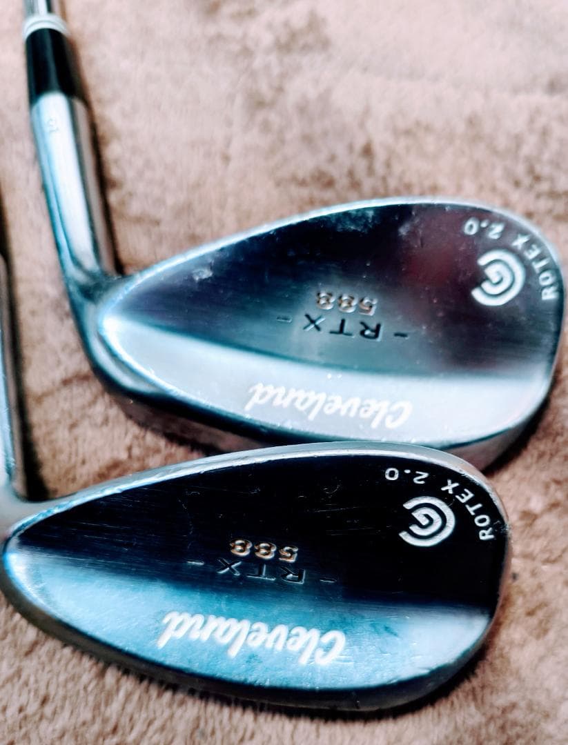 ClevelandクリーブランドRTX588 52° 58° ROTEX2.0 Cleveland 588 RTX 2.0 CB Black Satin Wedge | Golf Avenue